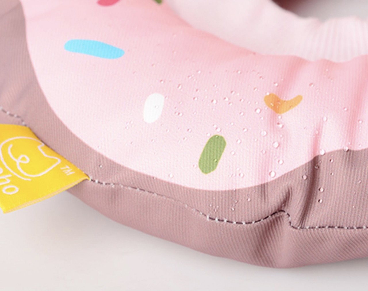 貓狗防水頸圈 (黃色甜甜圈) (S size/ 頸圈10-23.5cm/ 直徑22cm)