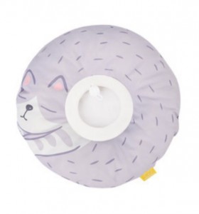 貓狗防水頸圈 (紫色甜甜圈) (S size/ 頸圈10-23.5cm/ 直徑22cm)