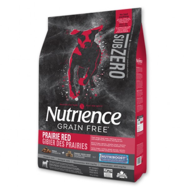 Nutrience SubZero 无谷物 红肉、海鱼全犬配方 (冻乾鲜牛肝) 10kg (红黑)