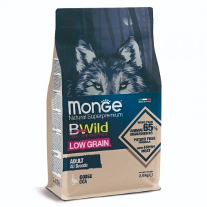 Monge 低穀物 野生鵝肉配方 成犬乾糧 2.5Kg