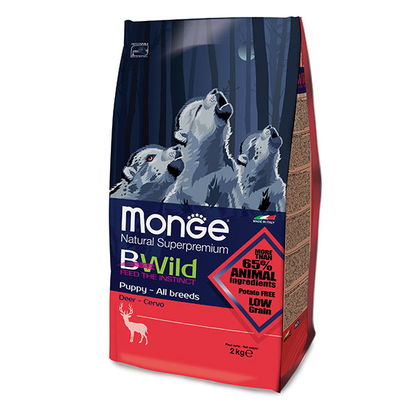 Monge 低谷物 野生鹿肉配方 幼犬乾粮 2.5Kg