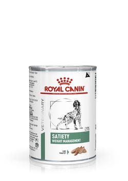 [凡購買處方用品, 訂單滿$500或以上可享免費送貨]　　Royal Canin - Satiety Support Weight Management (SAT30) 飽肚感體重管理處方 狗罐頭 410g x12罐原箱