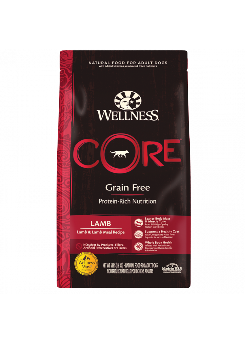 Wellness CORE LAMB 無穀物 羊肉配方 狗糧 22磅 (88459)