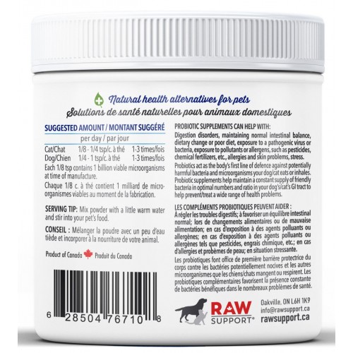 (營養補充品) Raw Support - Digestion 益生菌酵素 105g (貓犬) (5-27877)