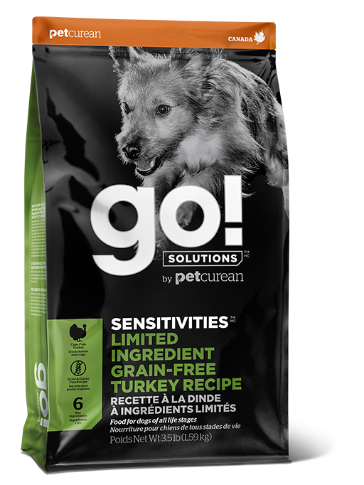 GO! SOLUTIONS™ Sensitivities - Limited Ingredient 低敏美毛系列 無穀物火雞 狗糧配方 (1303125) 22磅 (綠色)