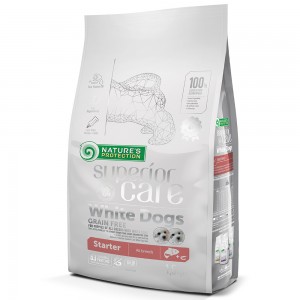 Nature's Protection White Dog Starter 去淚痕美毛BB配方 低敏三文魚 (0-4個月) 1.5kg