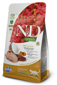 Natural & Delicious 藜麥功能天然貓糧 – 鵪鶉 皮膚護理 1.5kg