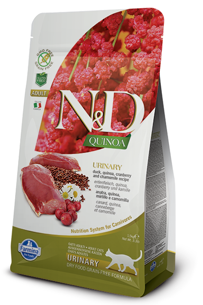 Natural & Delicious 藜麥功能天然貓糧 – 鴨肉 泌尿護理 1.5kg