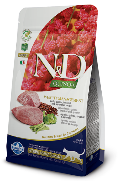 Natural & Delicious 藜麥功能天然貓糧 – 羊肉 體控 1.5kg