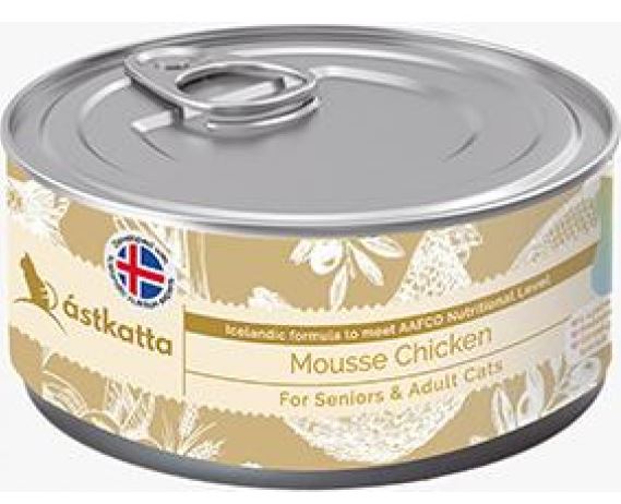 Astkatta 慕絲系列 純雞肉慕絲 高齡及成貓 貓罐頭 80g x 24罐 原箱優惠 (P00058)