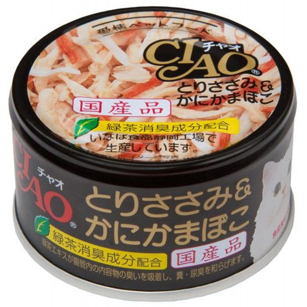 CIAO 雞肉 + 蟹柳 貓罐 85g x 24罐 原箱優惠 (C-13)