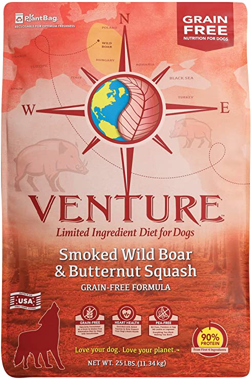 Earthborn Venture 野豬+小南瓜 單一蛋白配方 全犬 4磅