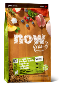 NOW FRESH!™ 無穀物 小型犬 成年狗糧配方 (火雞+三文魚+鴨肉)  (2304022) 22磅