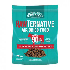 Country Naturals Raw Ternative 無穀物全犬風乾糧 - 無激素草飼牛配方 5oz