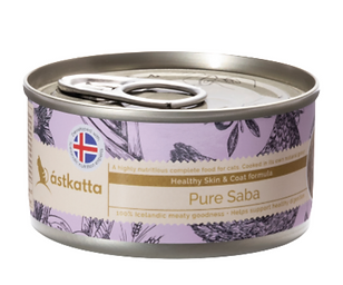 Astkatta 護膚美毛系列 野生鯖花魚 (Saba) 貓罐頭 80g (P00099)