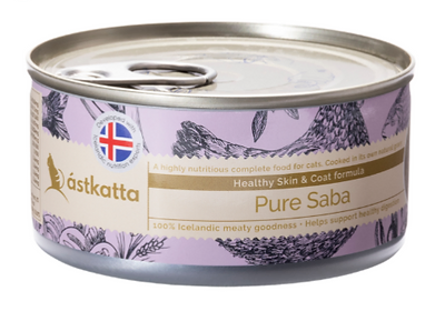 Astkatta 护膚美毛系列 野生鯖花鱼 (Saba) 主食貓罐头 170g (粉紫色) (P00097)