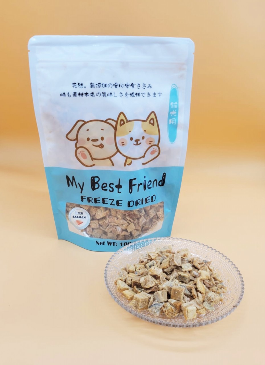 My Best Friend 三文鱼粒 貓狗脫水小食 80g