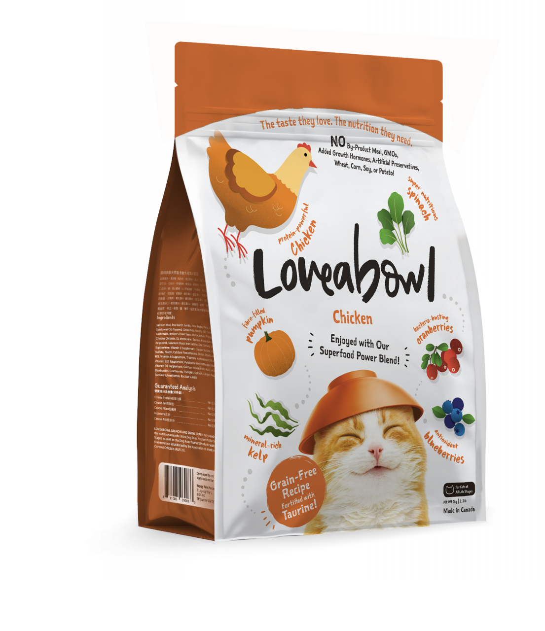 Loveabowl 无谷物 走地鸡肉全貓配方貓粮 4.08kg