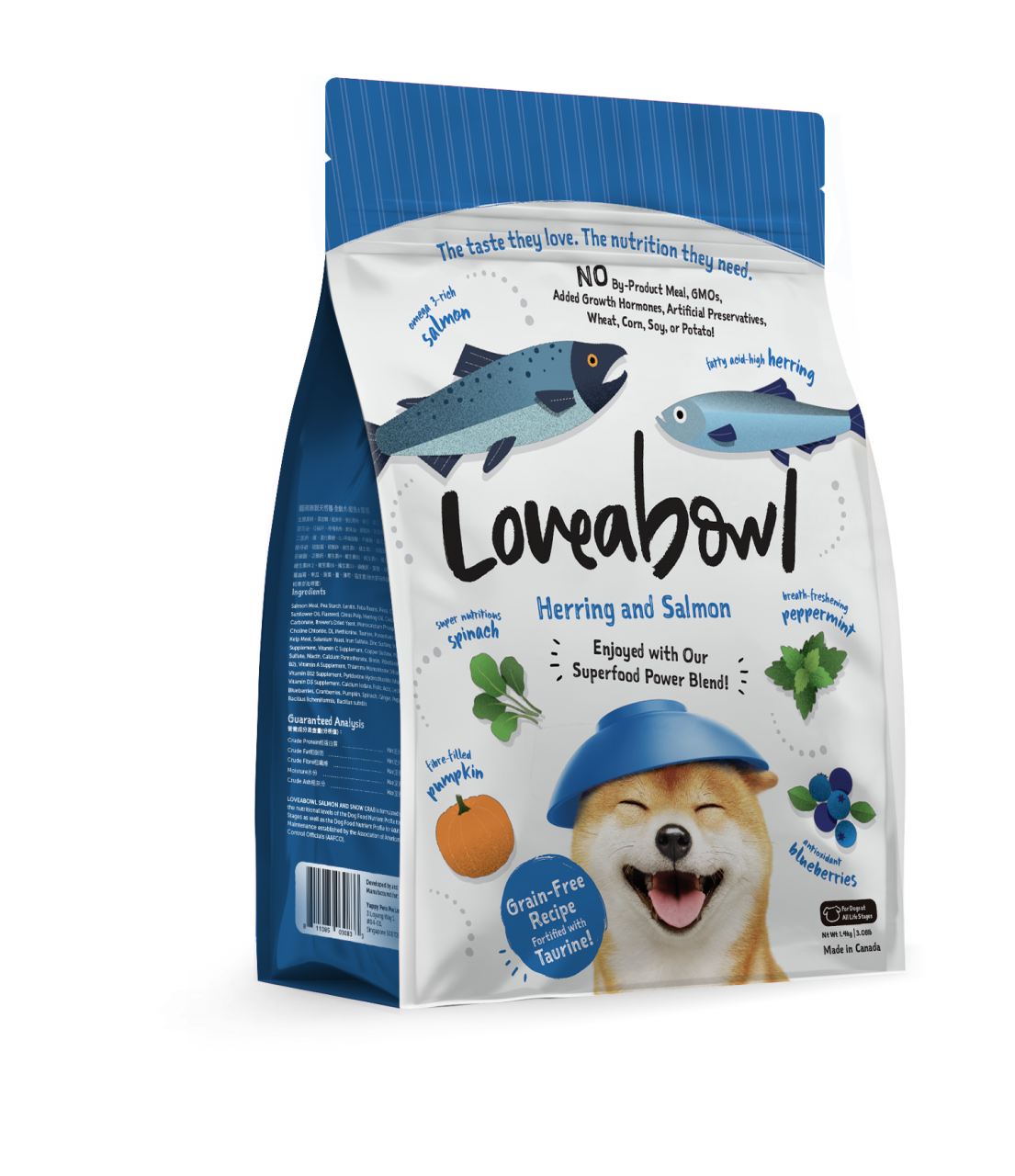 Loveabowl 無穀物 希靈魚三文魚海洋 全犬糧 4.5kg