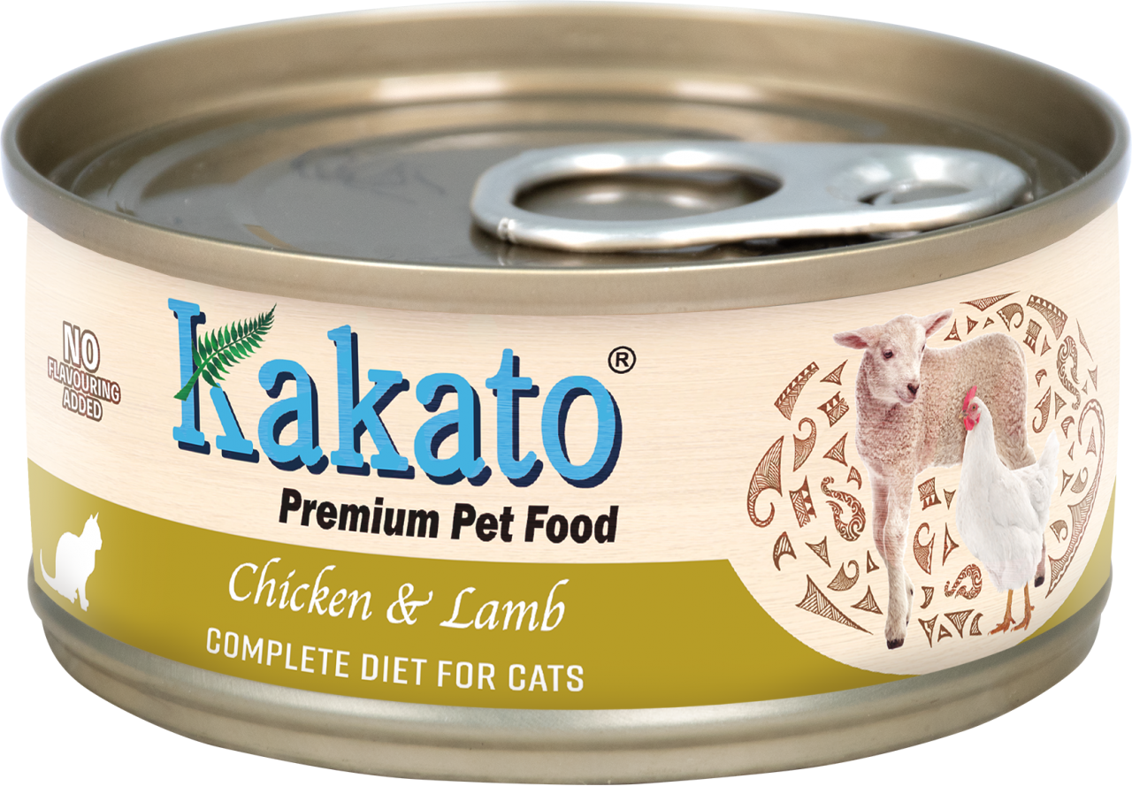 Kakato 卡格 雞肉、羊肉 貓用主食罐 70g (啡色) (764)