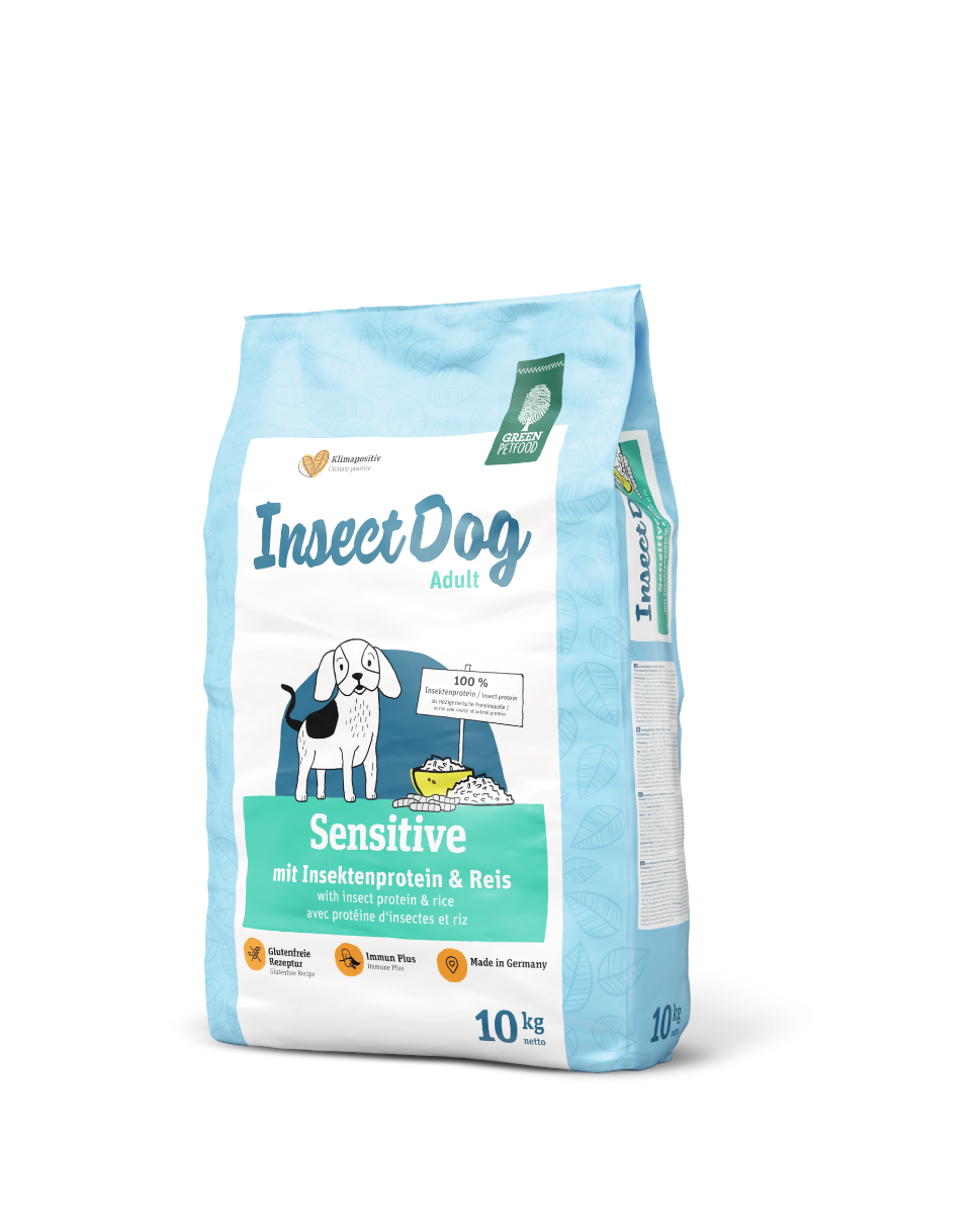 Green Petfood - InsectDog Sensitive 無穀物 蟲蟲蛋白防腸胃過敏 成犬糧 10kg (綠)