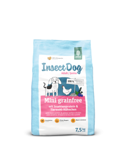 Green Petfood - InsectDog Mini Grainfree 無穀物 蟲蟲蛋白防敏 小型及幼犬糧 7.5kg (桃紅)
