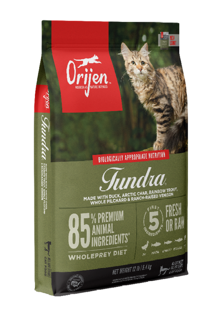 Orijen 渴望 無穀物 (Tundra) 鴨+魚+鹿+羊 凍原配方貓糧 5.4kg