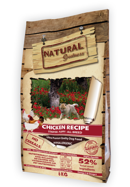 Natural Greatness 无谷物 鸡肉离乳配方 (Chicken Recipe) 12-18月幼犬粮 2kg
