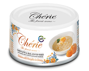 Cherie 天然嫩雞佐南瓜 (健康泌尿) 貓主食罐 80g