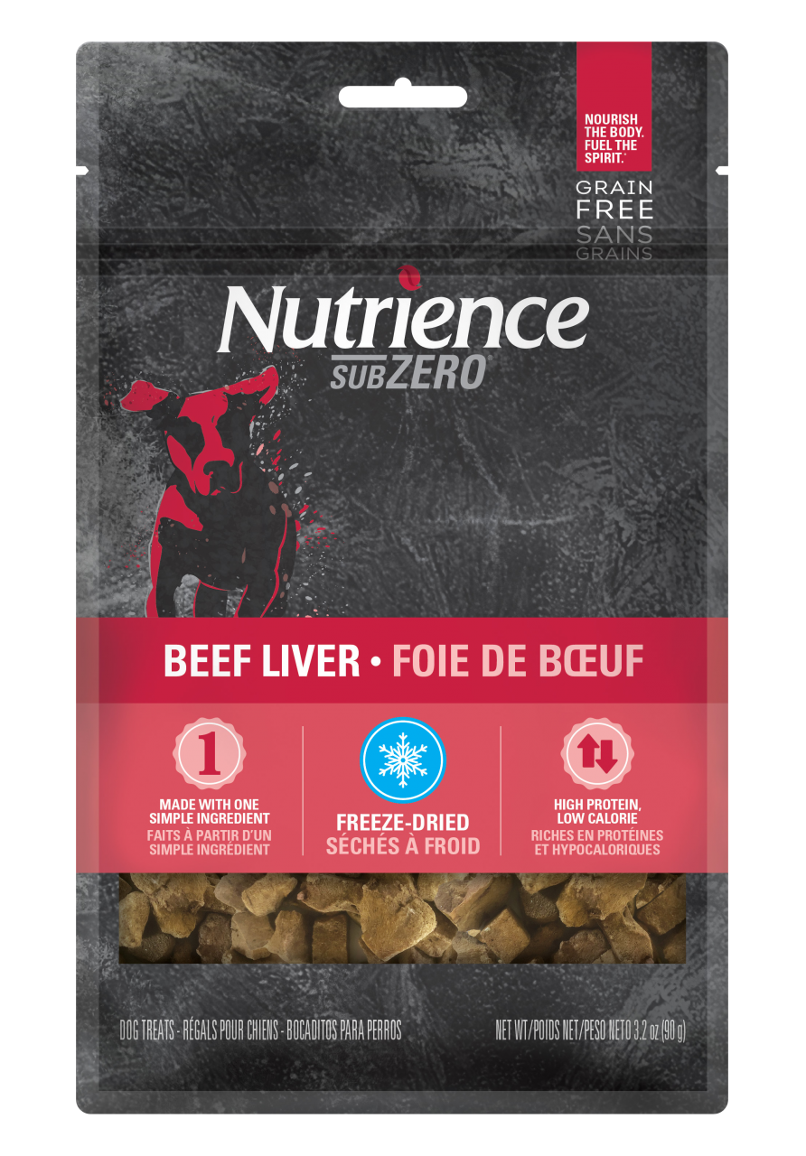 Nutrience Sub Zero 凍乾脫水鮮牛肝 犬小食 90g (單一蛋白配方)