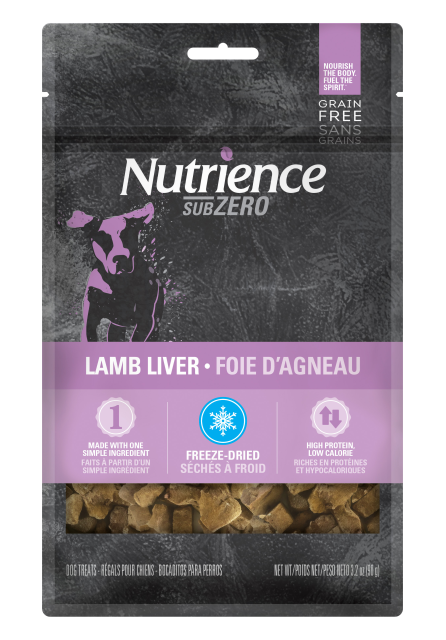 Nutrience Sub Zero 凍乾脫羊肝 犬小食 90g (單一蛋白配方)
