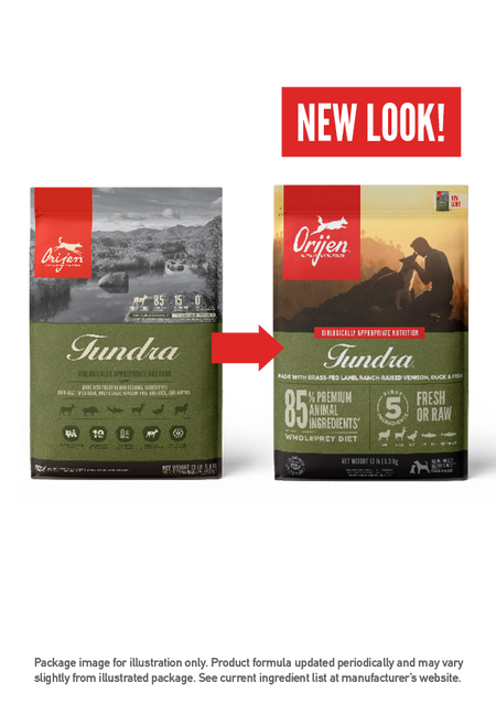 Orijen Tundra 無穀物 凍原成犬配方 2kg (卡其色)