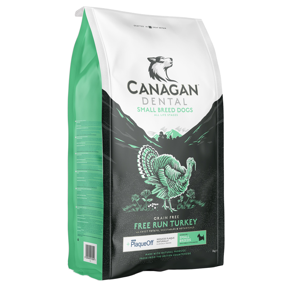Canagan 无谷物 火鸡健齿配方 (小型犬用) 狗粮 2kg
