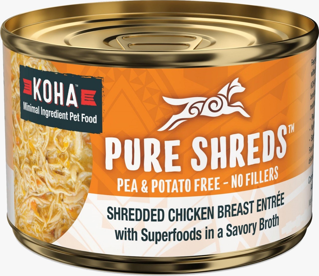 (狗罐頭) KOHA Pure Shreds 雞胸肉絲 狗主食罐 156g (橙)