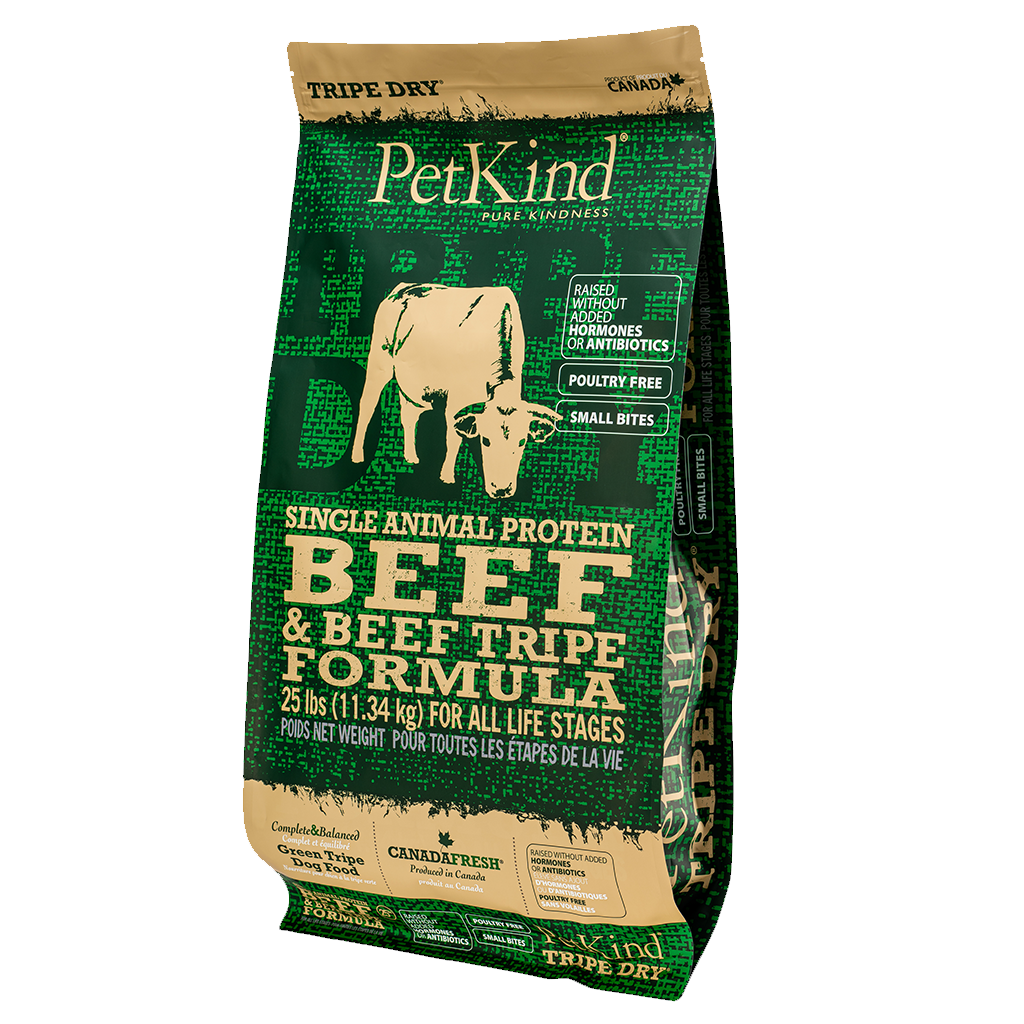 PetKind 單一蛋白牛草胃及牛肉配方 (Single Animal Protein - Beef) 狗乾糧 25lb