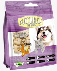 Natural 脫水鵝肝粒 貓狗小食 35g (紫色)