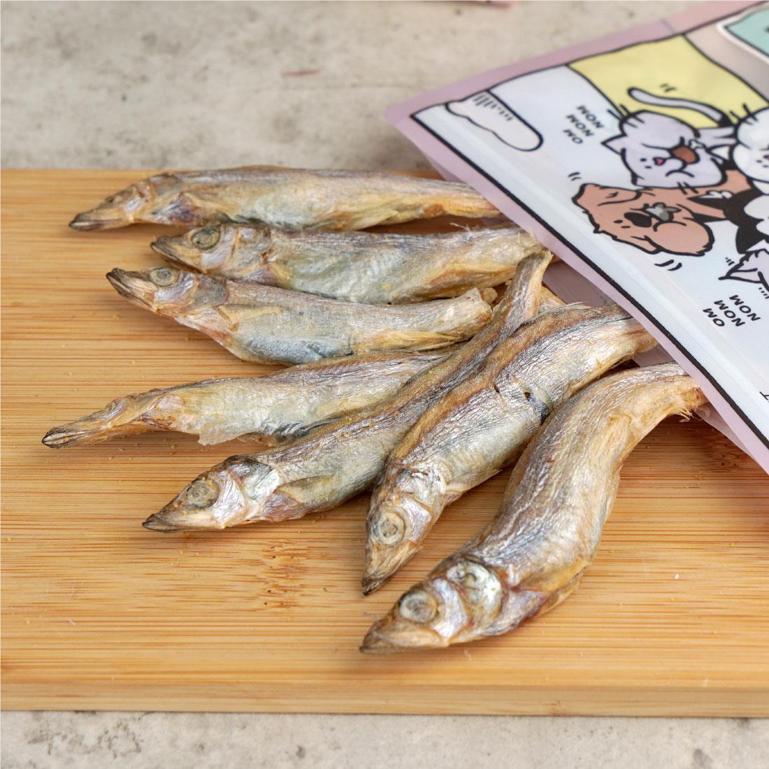 陪心滿嘴塊肉 凍乾貓狗零食 柳葉魚小兵 30g (貓犬用) 到期日: 8/2025