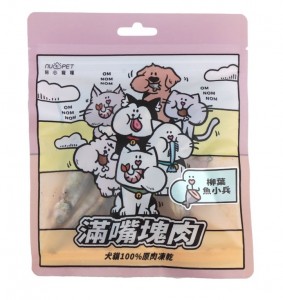 陪心滿嘴塊肉 凍乾貓狗零食 柳葉魚小兵 30g (貓犬用) 到期日: 8/2025