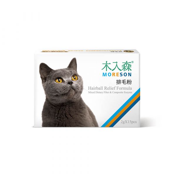 ＜购买正价货品满$300~可以优惠价$95換购＞ Moreson 木入森  排毛粉 (貓草风味) 2g x 15包