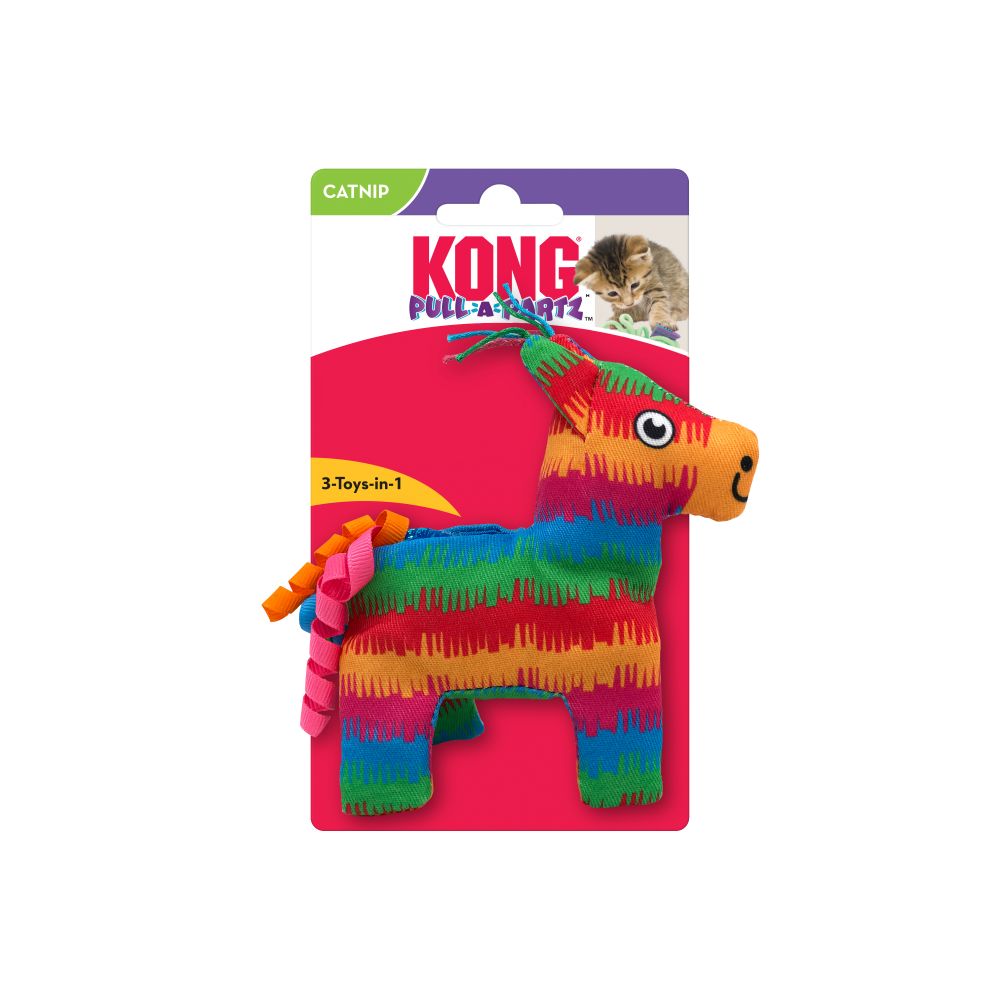 【購買正價貨品滿$300~可以以優惠價$58換購】KONG Pull-A-Partz Pinata Cat Toy 皮納塔貓玩具 (CPP8)