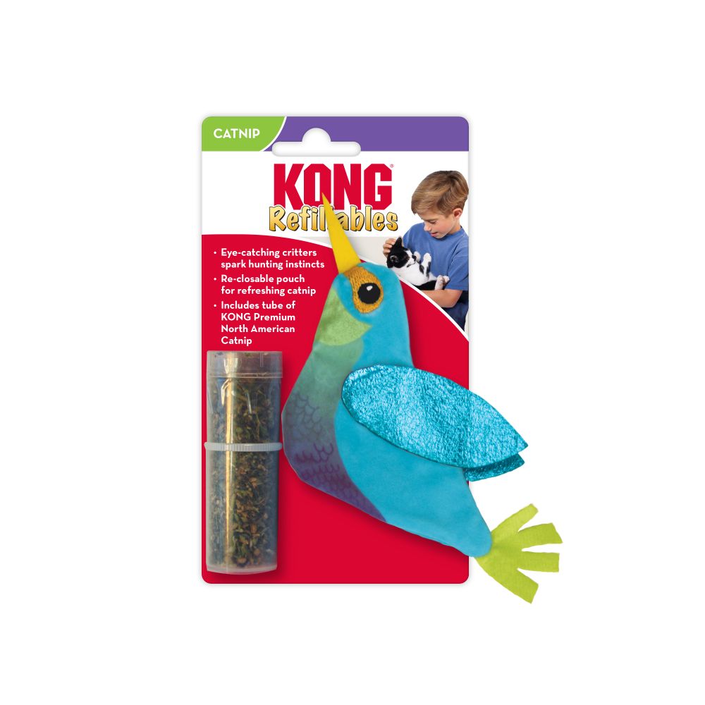 【購買正價貨品滿$300~可以以優惠價$48換購】KONG Refillables Hummingbird Catnip Cat Toy 蜂鳥貓草套裝 (NHB4)