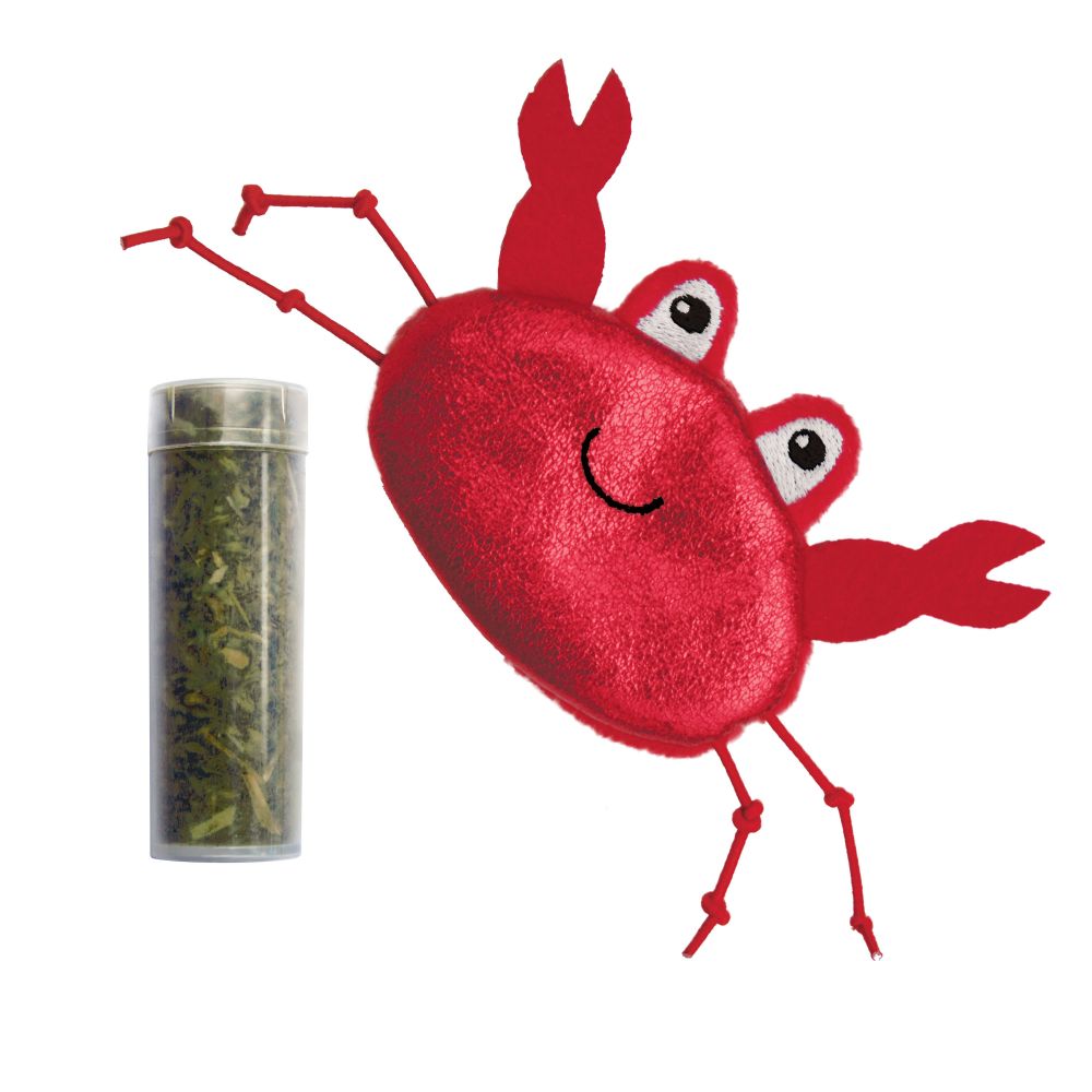 【購買正價貨品滿$300~可以以優惠價$48換購】KONG Refillables Crab Catnip Cat Toy 蟹貓草套裝 (紅色) (NCR4)