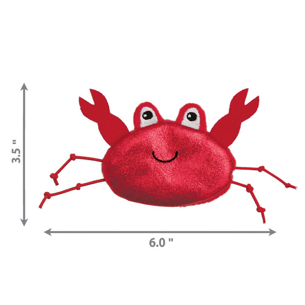 【購買正價貨品滿$300~可以以優惠價$48換購】KONG Refillables Crab Catnip Cat Toy 蟹貓草套裝 (紅色) (NCR4)