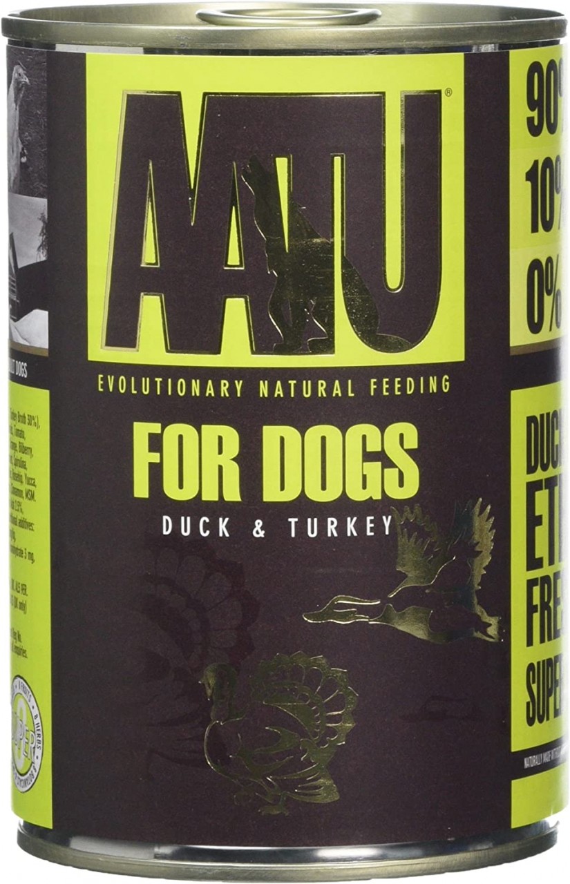 AATU 鴨肉火雞 全配方狗主食罐 400g x 6罐 原箱優惠