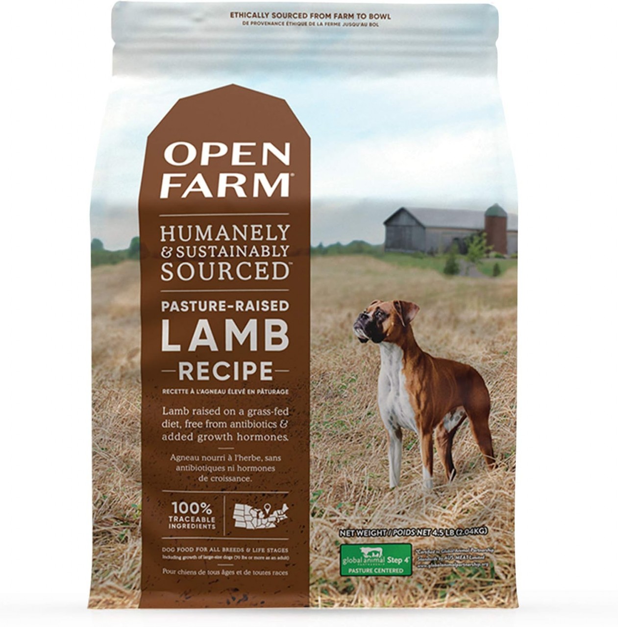 Open Farm 無穀物 放養羊蔬菜配方 狗糧 4lb