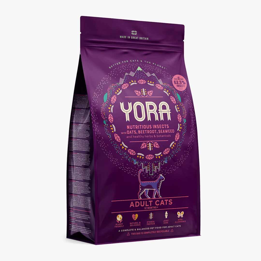 YORA 單一昆蟲蛋白頂級完整配方 (Adult) 成貓乾糧 1.5kg