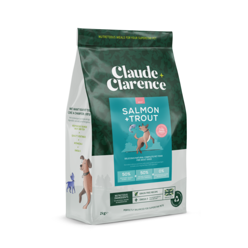 Claude + Clarence 全天然无谷物狗粮 成犬配方 (三文鱼和鳟鱼) 12kg