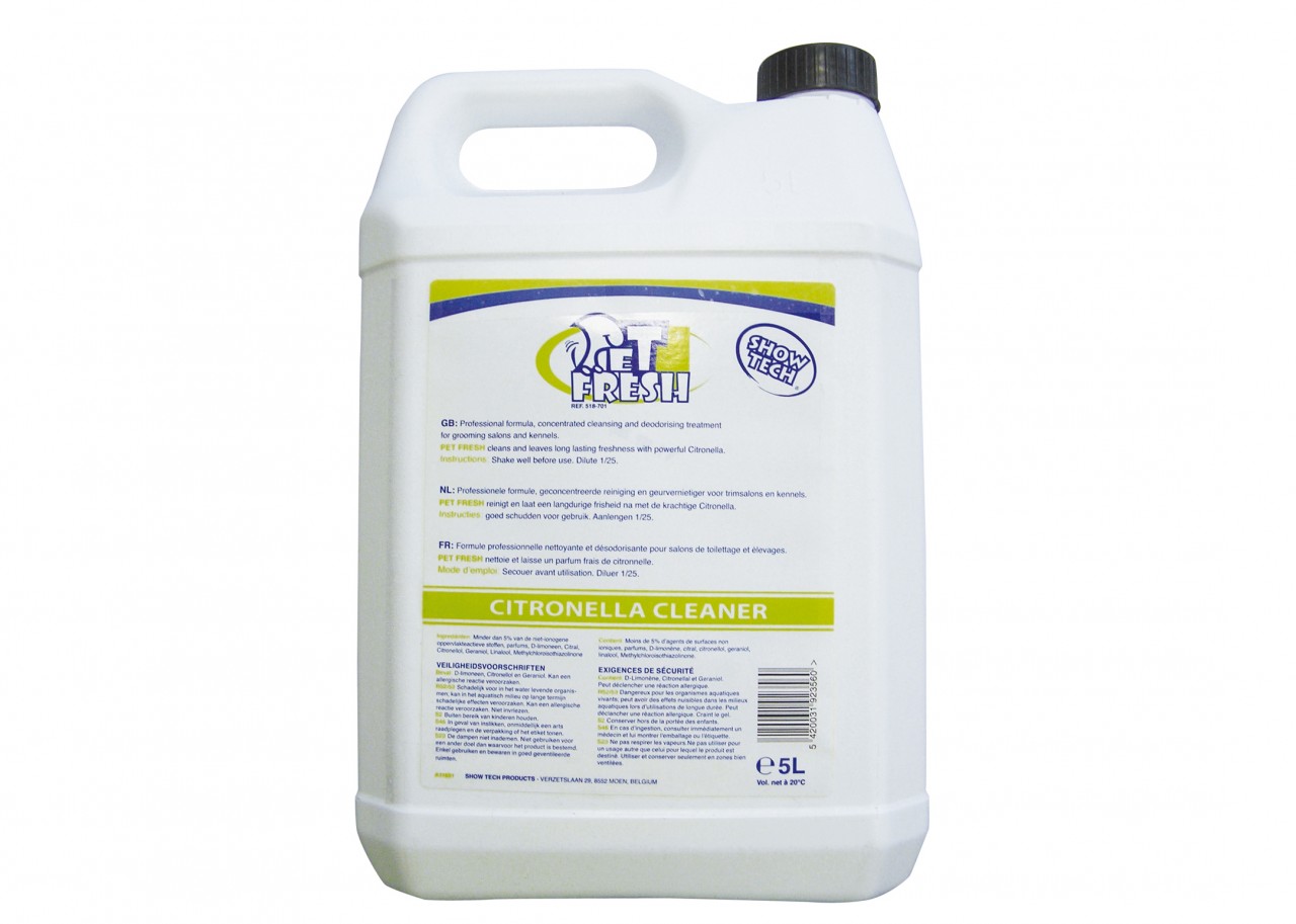 Show Tech Pet Fresh 強力除臭清洁劑 (檸檬草味) 5L