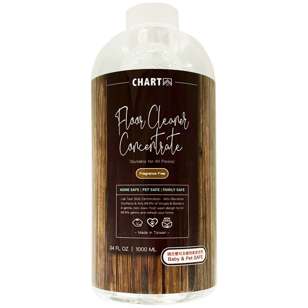 CHARTA 濃縮除菌地板清潔劑 (無香料)  (寵物及嬰兒家居適用 ) 1000ml