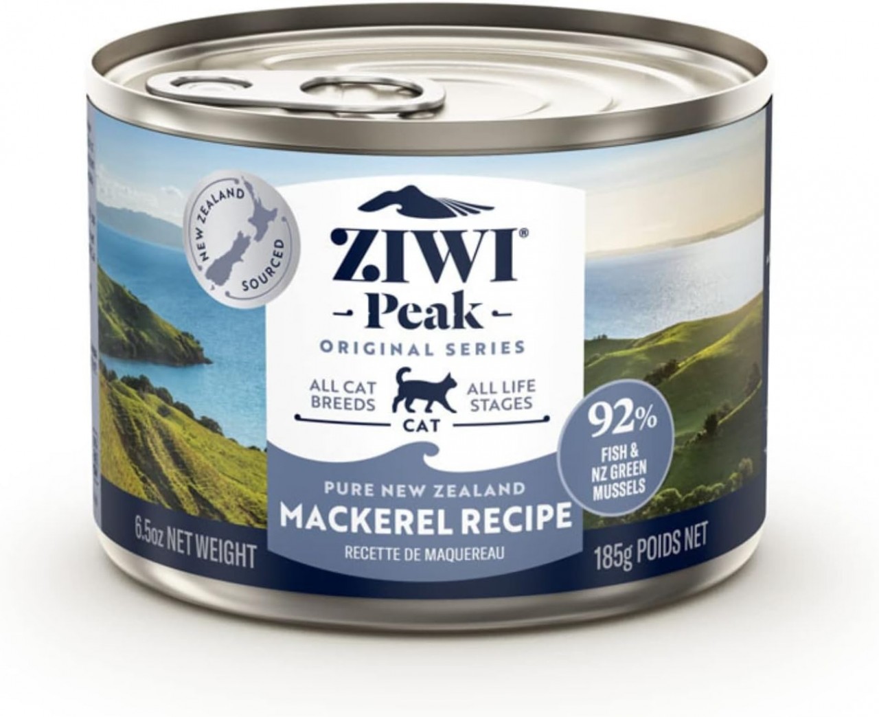 ZiwiPeak 巅峰 鲜肉貓罐头 - 鯖鱼配方 185g x12罐原箱优惠